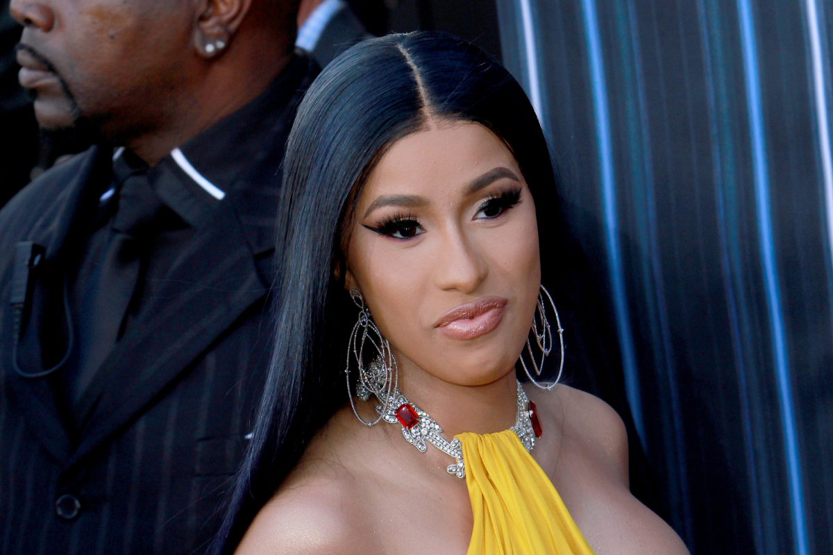 Cardi B on a red carpet.
