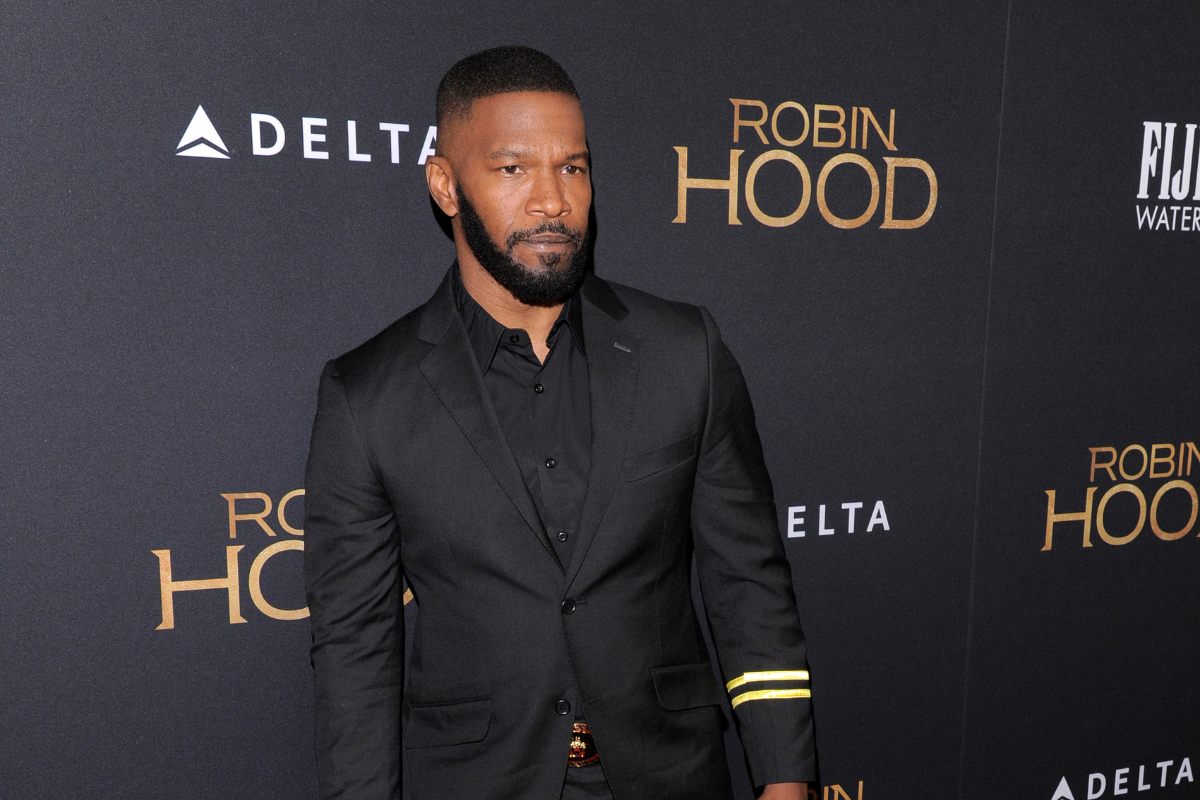 Jamie Foxx on a red carept.