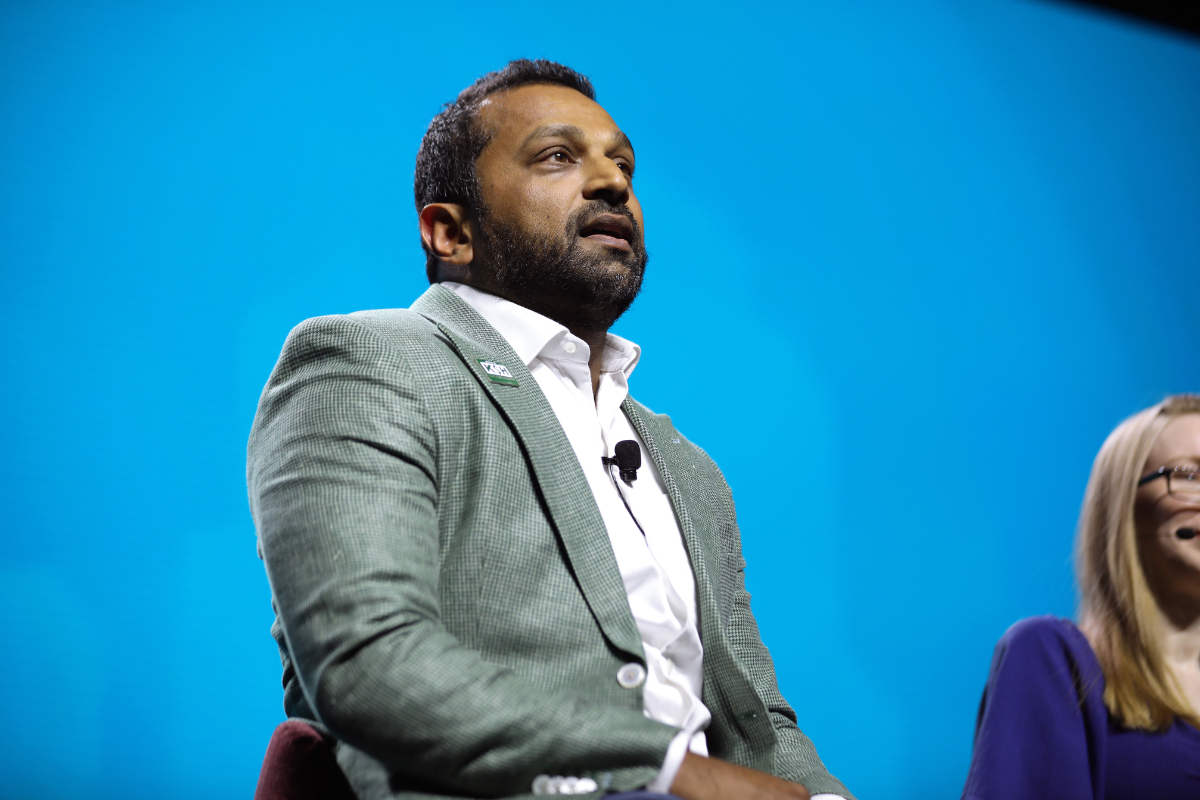 Kash Patel speaking at an event.