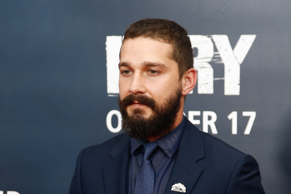 Shia LaBeouf on a red carpet.