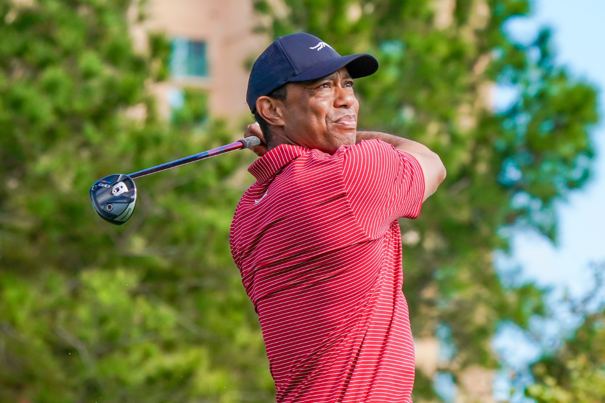 Tiger Woods during a round of golf.