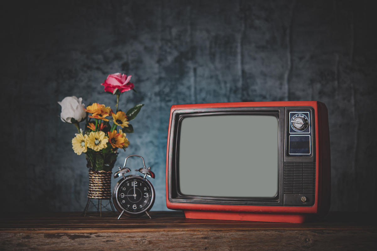 An old TV set.