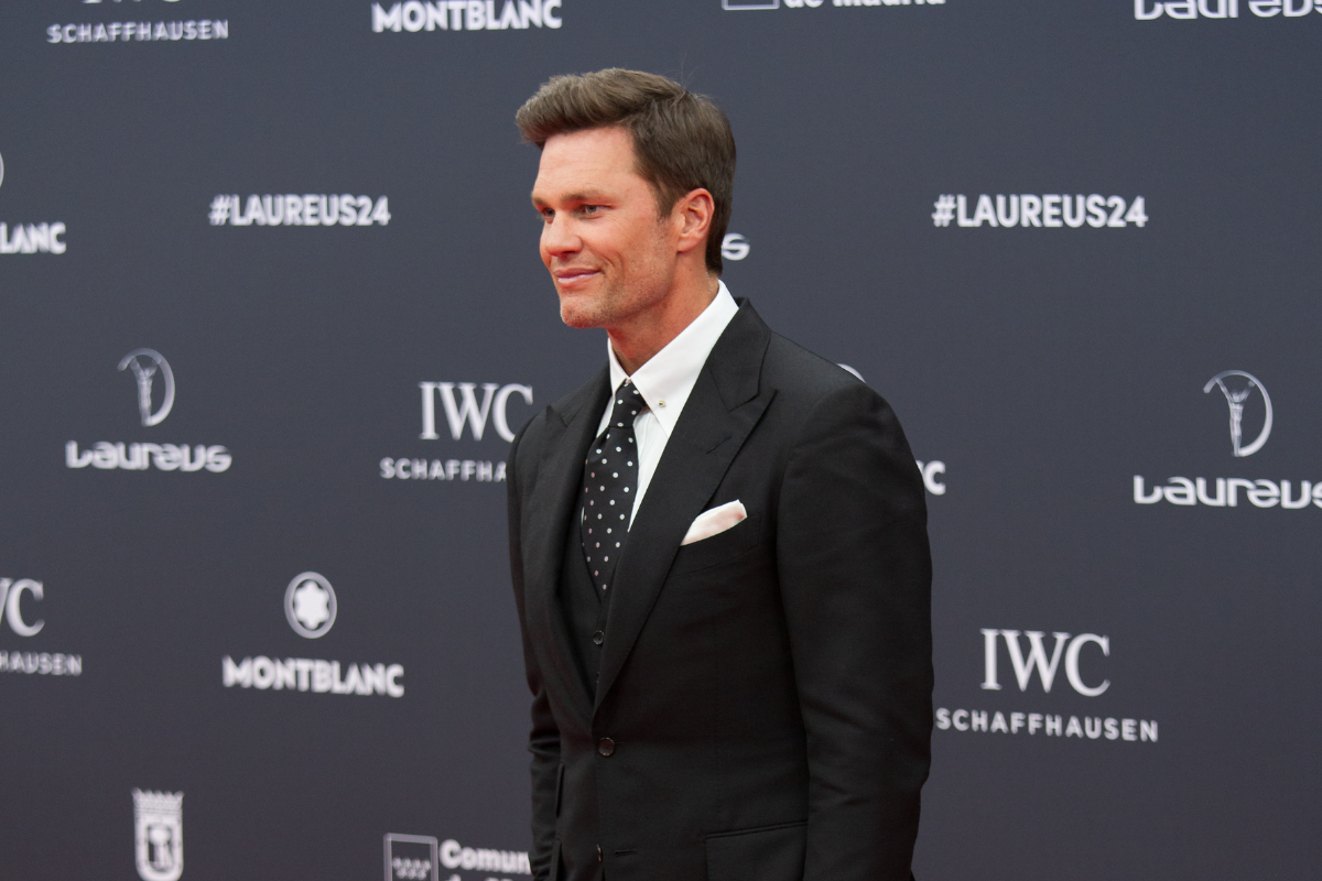Tom Brady on a red carpet.