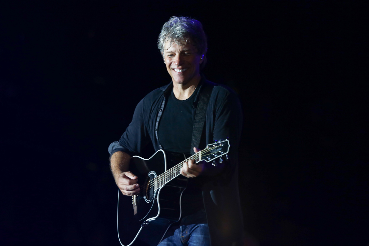 Bon Jovi performing on stage.